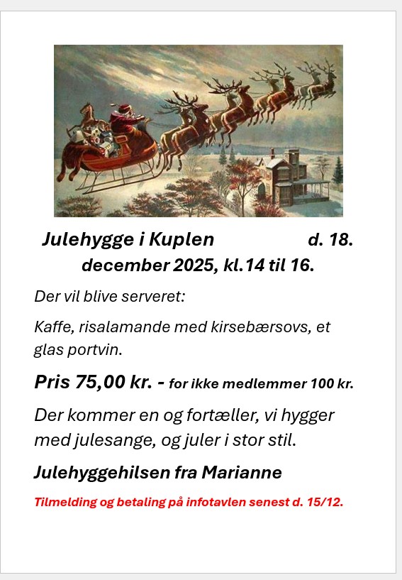 Julehygge i Kuplen